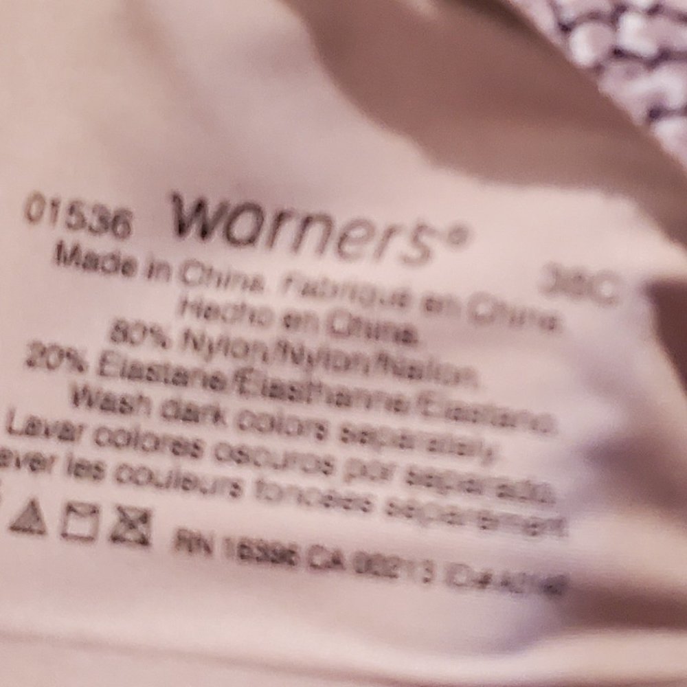 Warners Underwire Bra -38C - Picture 4 of 4